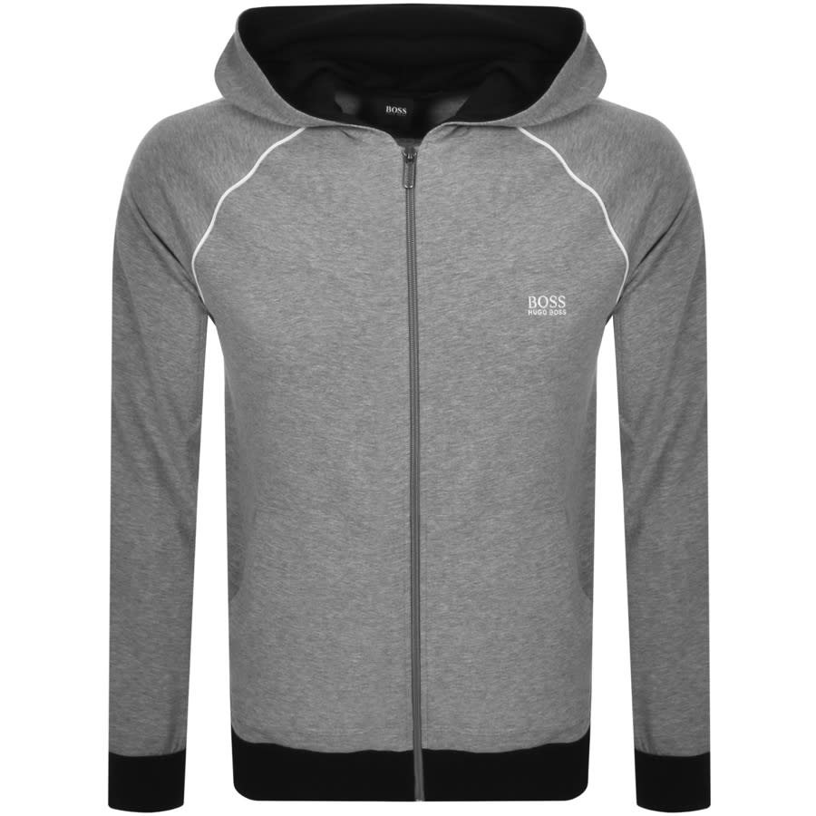 Alternative Image for ProductBOSS Bodywear Lounge Full Zip Hoodie Grey1